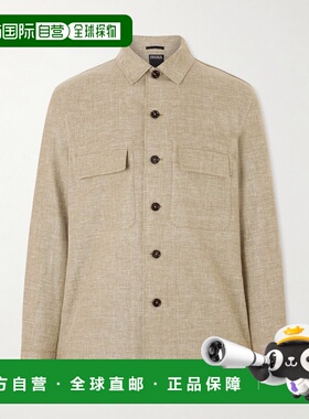 1h可退 潮奢 zegna 杰尼亚 男士 衬衫式梭织上衣 UHV22A3SOT6BV04