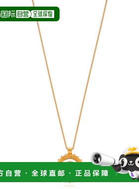 VERSACE 女士项链 10178091A006214J090 SS2025 黄色吊坠