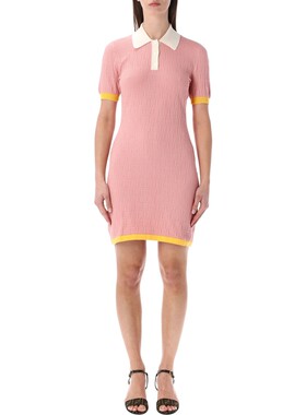 FENDI 女士连衣裙 FZDE35AW4SF1W0S SS2026 粉红色 Ff Cotton And