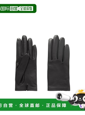 THE ROW 女士手套 7350P52BLACK AW2023 黑色 Lorella皮手套