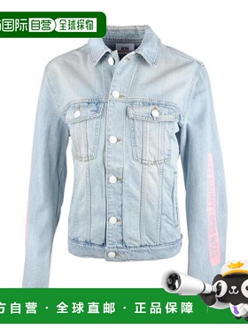 GCDS 男士夹克 SS18M040088BLUEBLUE SS2022 蓝色 徽标牛仔外套