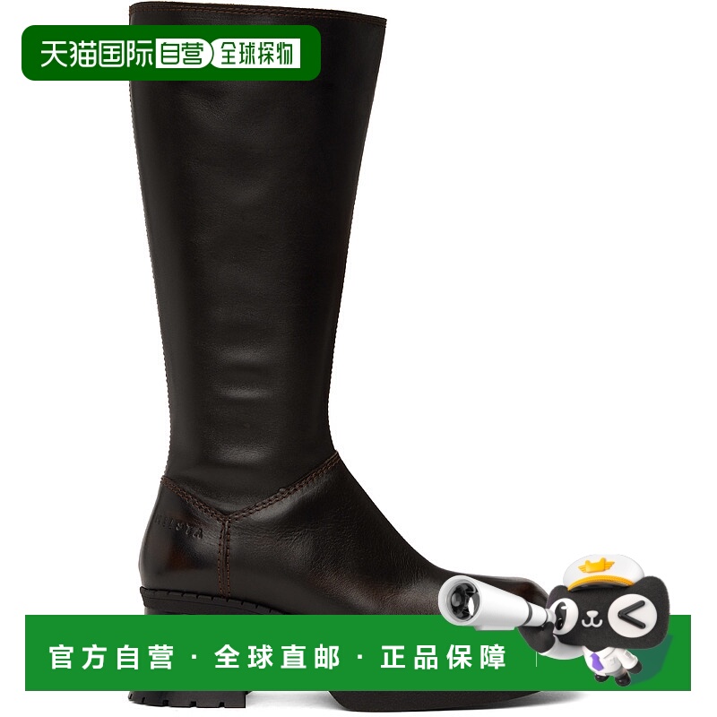 1h可退 潮奢 miista 女士 棕色 Alba 高筒靴 E83870