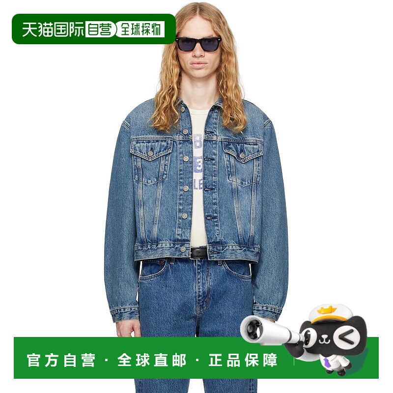 1h可退 潮奢 RE DONE 男士 蓝色 The Mel Trucker 牛仔夹克 14106