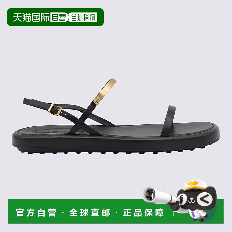 1h可退 TOD'S 女士凉鞋 XXW70L0JG30N6MB999 SS2025 黑色 皮革凉