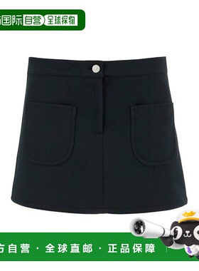 COURREGES 女士半身裙 VESCJU188PL00079999 CO 黑色