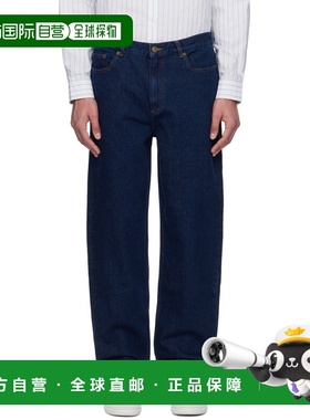 A.P.C. 男士休闲裤 COHJIH09121IAL SS2025 蓝色 腰带环牛仔裤