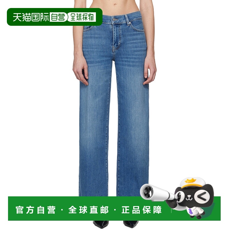 1h可退 潮奢 Frame Denim 女士 蓝色 Le Slim Palazzo 牛仔裤 LSP