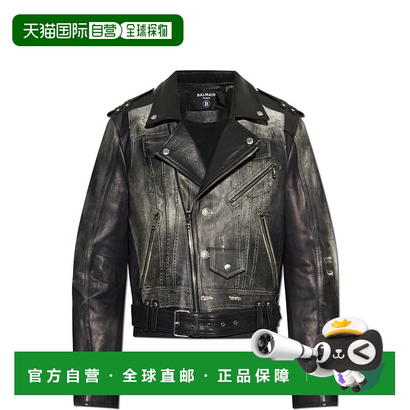 1h可退 BALMAIN 男士夹克 EH1TD507LD79YIE SS2025 黑色