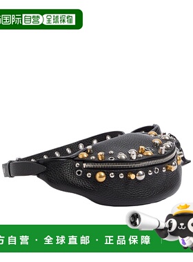 VALENTINO 男士腰包 YB0R39MJL0NO CO 黑色 拉链腰包