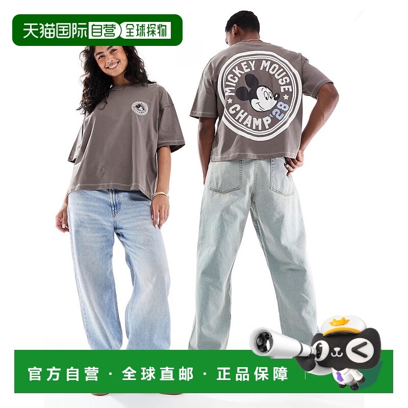 1h可退 潮奢 ASOS 女士 Disney prints 设计男女通款宽松款米奇老