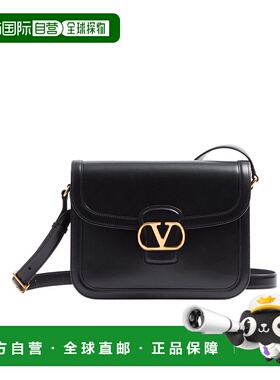 VALENTINO 男士斜挎包 YB0D05ECH0NO SS2025 黑色 9TO5翻盖单肩包