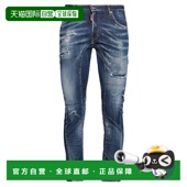 潮奢 舒适时尚 Dsquared2 男士 1h可退 blue蓝色 二次方 牛仔长裤