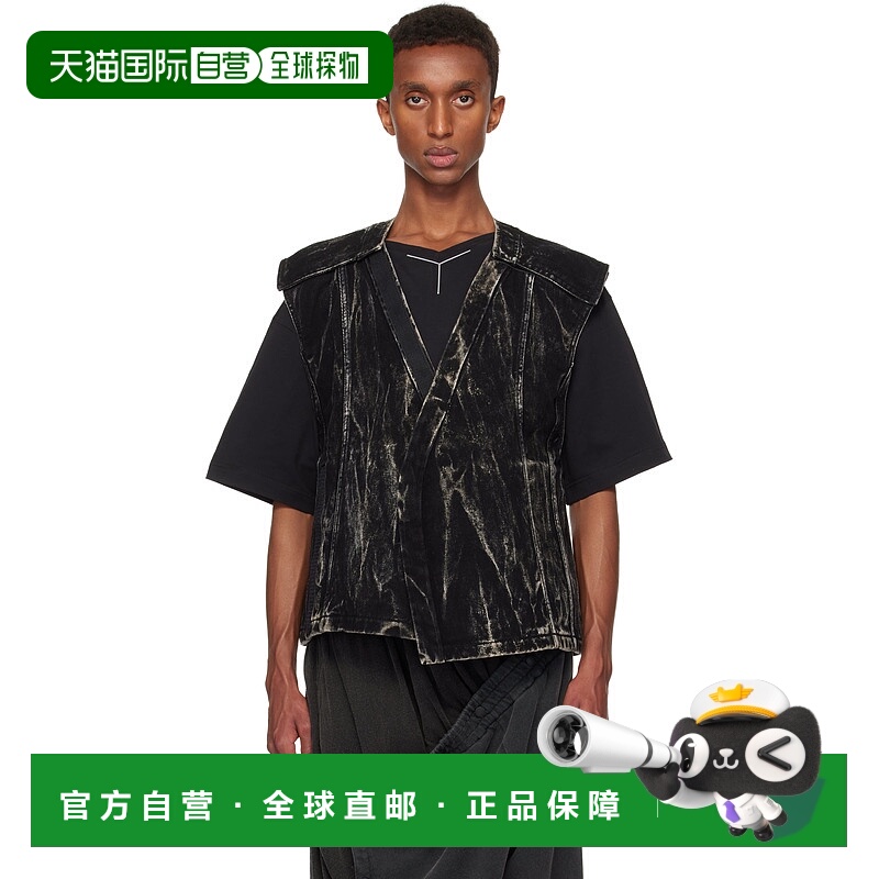 1h可退 潮奢 Y PROJECT 男士 黑色 Vertical Whiskers Velcro 牛