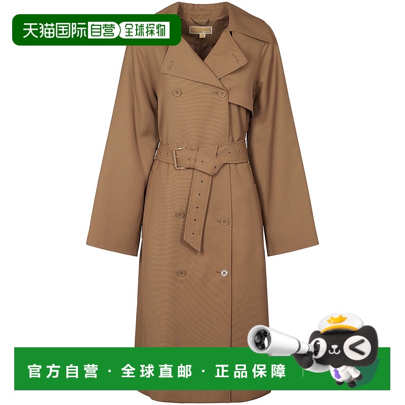 1h可退 潮奢 Michael Kors 迈克高仕 女士 双排扣风衣 MR520EXBQZ