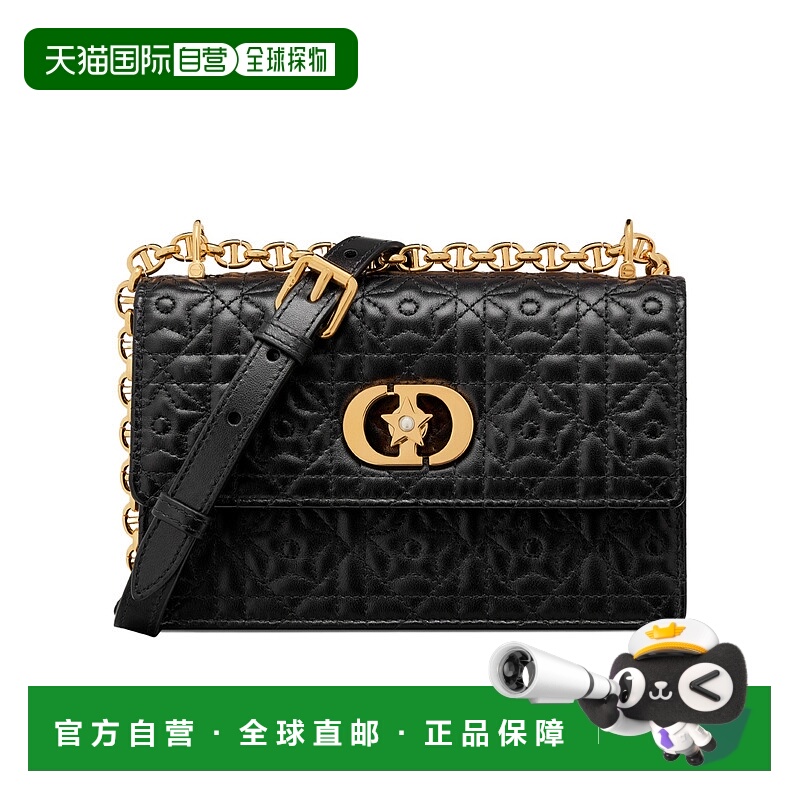 1h可退 DIOR 女士单肩包 S5169UNTZM900 SS2025 黑色 Miss Caro