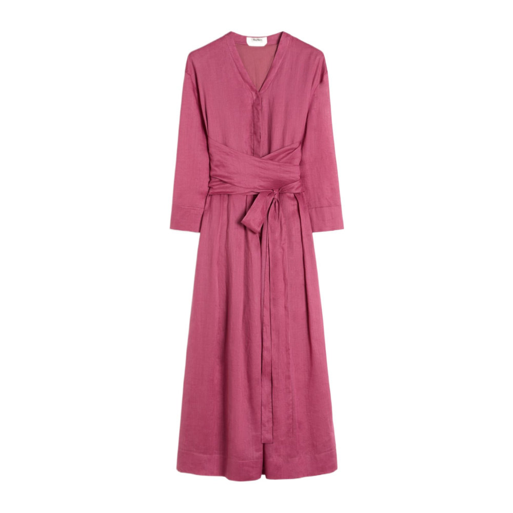 MAX MARA 女士连衣裙 9221086306059 SS2026 粉红色 长款衬衫式连