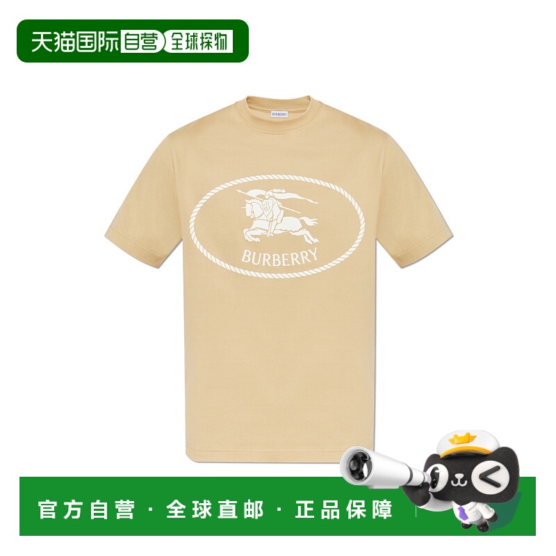 1h可退 BURBERRY 男士T恤 8112805B8626FLAX AW2025 浅棕色博柏利