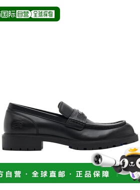 BURBERRY 男士休闲鞋 81113851 AW2025 黑色 Rogue 乐福鞋一脚蹬