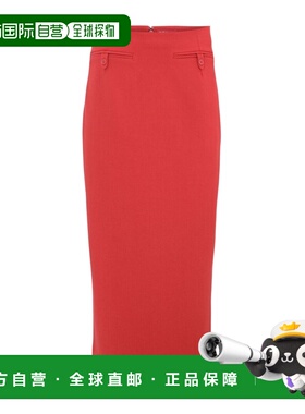 STAUD 女士半身裙 R24F6110TCROUG AW2024 红色 拉链半身裙