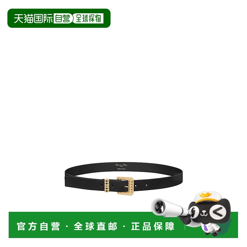 1h可退 DIOR 女士腰带 B0745QVWVM900 SS2025 黑色