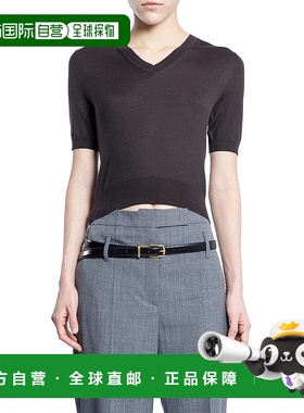 PRADA 女士针织衫 P24M2R16SWF0324 SS2025 棕色 Prada Knitwear