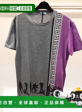 VERSACE 男士T恤 V800683VJ00419V8002 范思哲灰色短袖AW2021