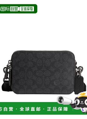 COACH 男士斜挎包 CR783CHR CO 黑色 CHARTER 19 签名帆蔻驰