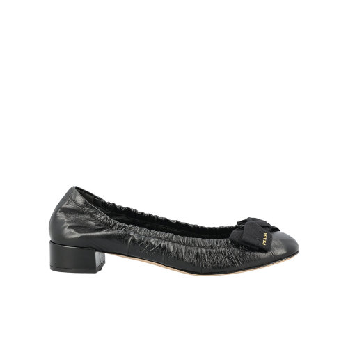 PRADA 女士芭蕾乐福鞋 1I326OZJBF025F0002 SS2026 黑色女鞋