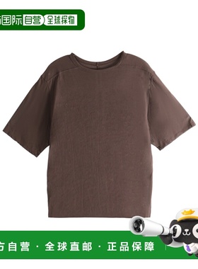 RICK OWENS 男士T恤 RU01F2232JS53 SS2026 棕色 短袖T恤