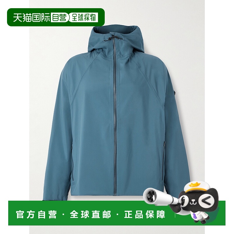 1h可退 潮奢 District Vision 男士 Logo-Appliqued Shell 连帽夹