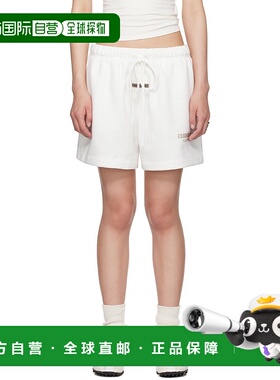 1h可退 潮奢 Essentials 女士 白色 Soccer Fleece 短裤 160SP255