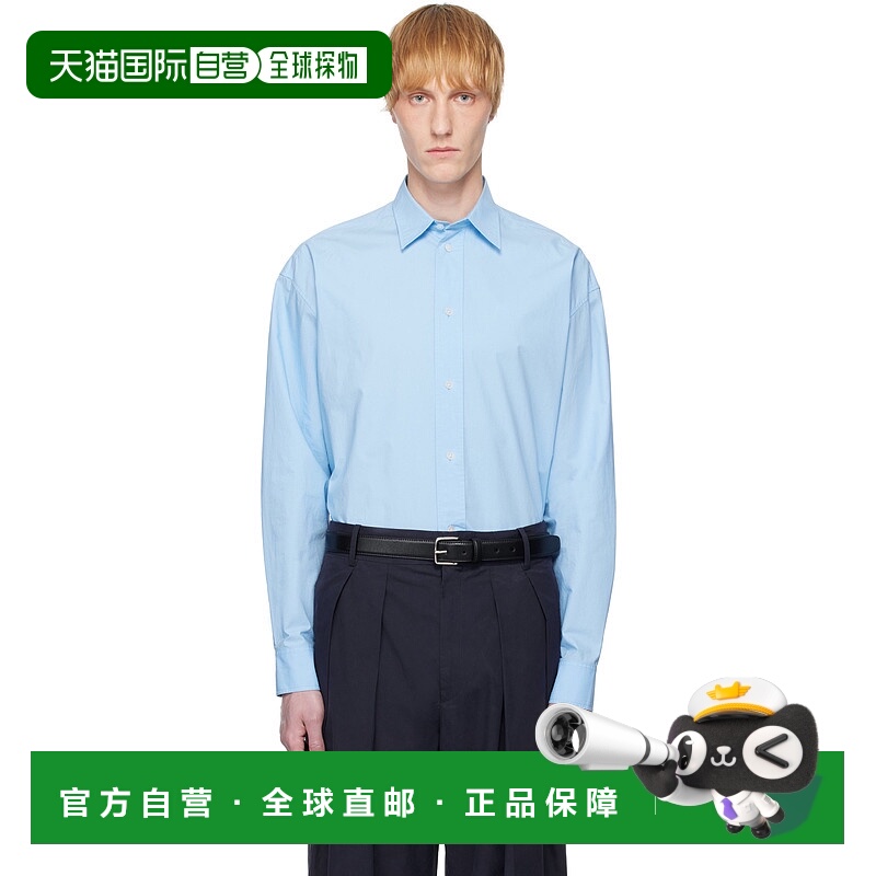 1h可退 潮奢 The Row 男士 蓝色 Miller 衬衫 970W2567