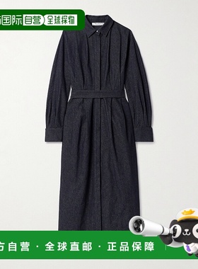 1h可退 潮奢 MaxMara 麦斯玛拉 女士 ALLER 牛仔布质感无袖连衣裙