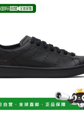 潮奢 Y-3 男士 黑色 Stan Smith 运动鞋 HQ7319
