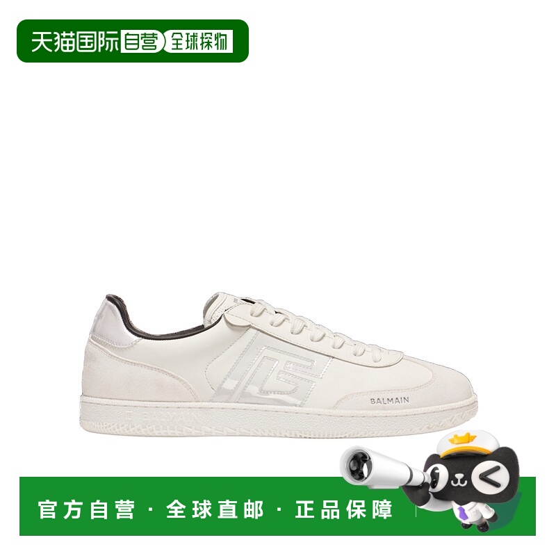 1h可退 BALMAIN 男士运动鞋 EM0VI360LVTGGCE SS2025 白色 Swan运