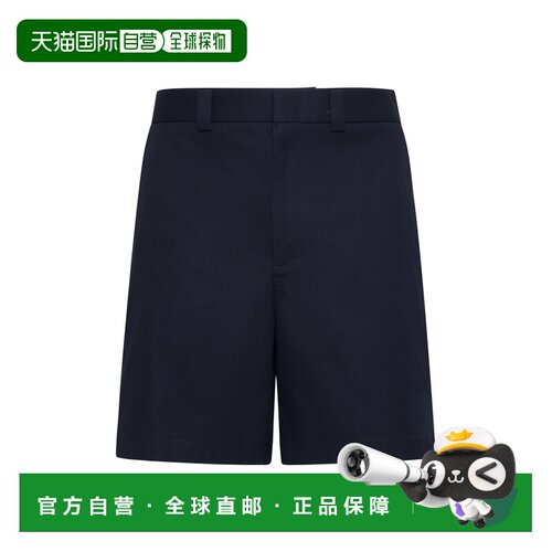 GUCCI 男士短裤 784043ZAQH54440 AW2024 蓝色 WEB RIBBON SHORTS