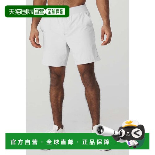 alo yoga REPETITION SHORT 纯色直筒舒适网球休闲短裤 男款m6095