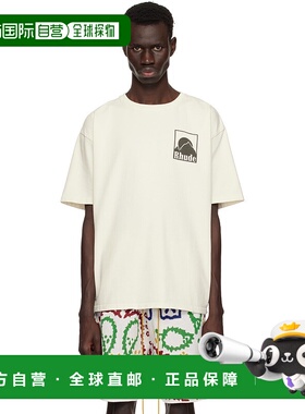 1h可退 潮奢 Rhude 男士 灰白色 Moonlight Badge T 恤 RHPS25TT0