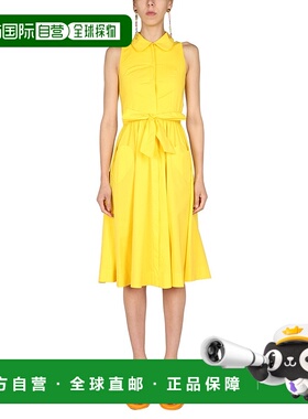 1h可退 MOSCHINO 女士连衣裙 045704310033 SS2022 黄色 HEART PO