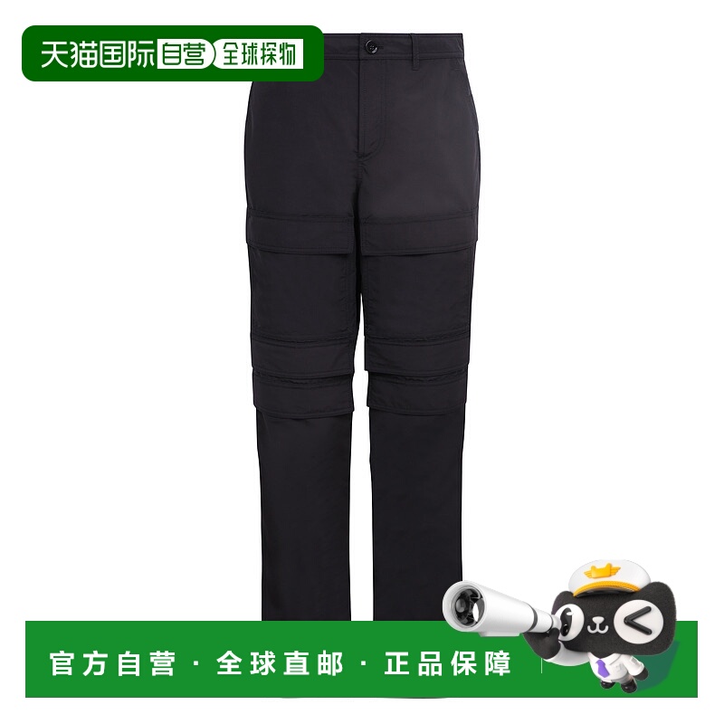 1h可退 BURBERRY 男士休闲裤 8051913 SS2022 黑色 Cargo trouser