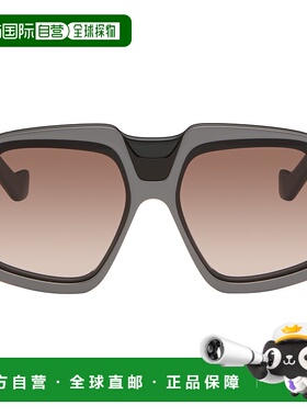 1h可退 潮奢 LOEWE 罗意威 女士 黑色 & 灰色 Collage 太阳镜 LW4