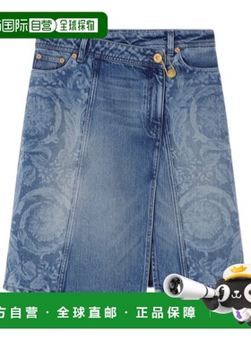 VERSACE 女士短裤 10203951A147761D870 AW2025 蓝色