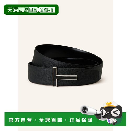 TOM FORD 男士腰带 100295688313000 CO 黑色 Reversible leather
