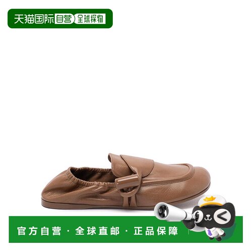 LOEWE 女士芭蕾乐福鞋 L815290X203980 SS2026 棕色 `Toggle` Loa