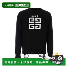 GIVENCHY 男士针织毛衣 BM90NT4ZH6004 CO 黑色 MAGLIA