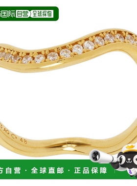 1h可退 潮奢 Maria Black 女士 金色 Rose 戒指 500464