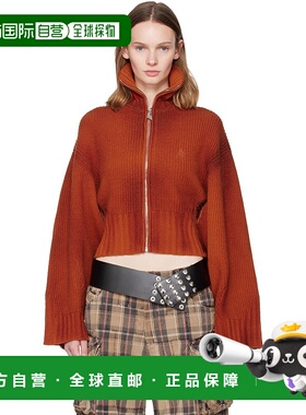 1h可退 潮奢 The Attico 女士 橙色 Sprayed Ribbed Wool Cashmer