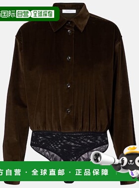 1h可退 潮奢 MaxMara 麦斯玛拉 女士 Fertile 棉质灯芯绒连体衣