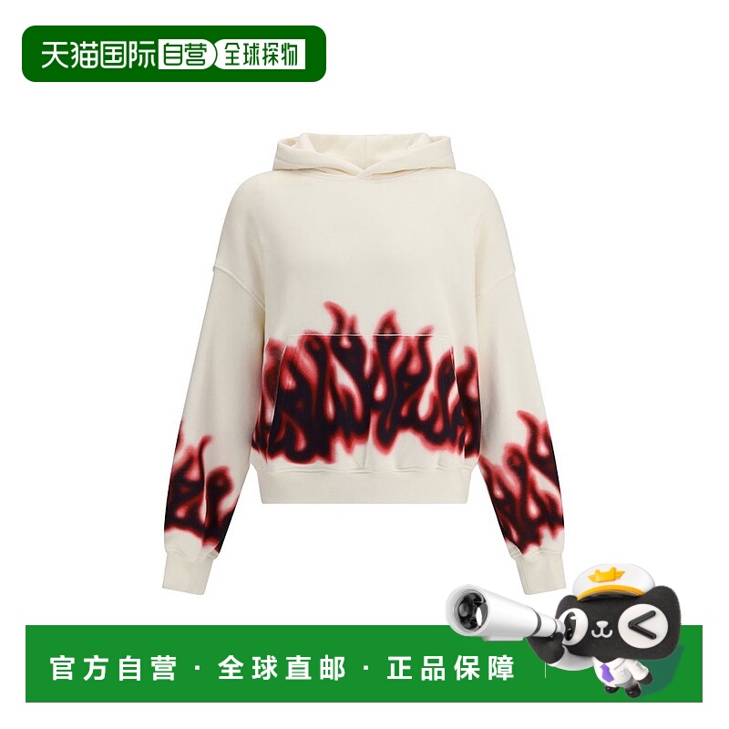 1h可退 潮奢 Palm Angels 棕榈天使 男士 火焰印花連帽衫 PMBB17E