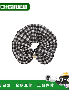 1h可退 潮奢 GANNI 甘尼 Taffeta 褶皱格纹发束 A6843